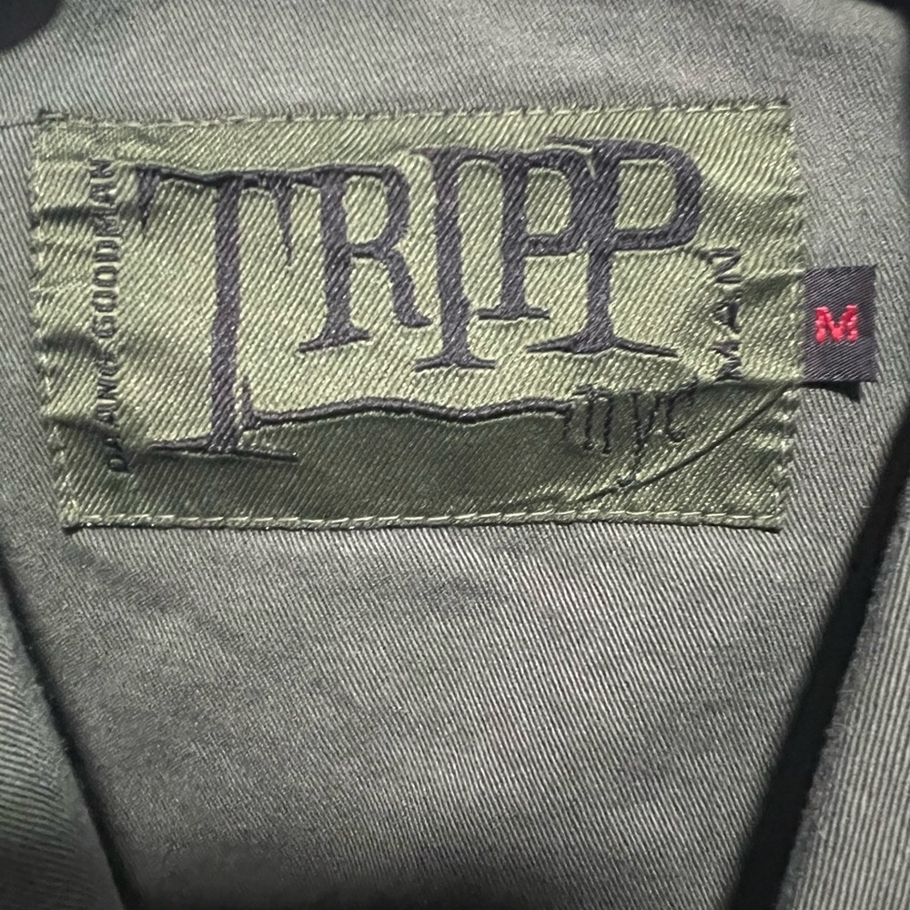 Tripp NYC Green Military Utility Jacket, Unisex - Picture 4 of 6